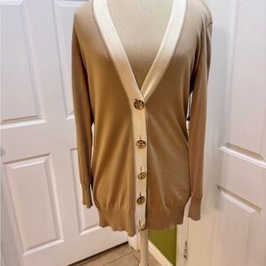 Women's Tan Cardigan Sweater